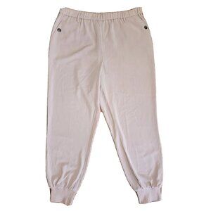 One By Chapter One Pants Womens Size L Large Solid All Pink Pull On with Pockets